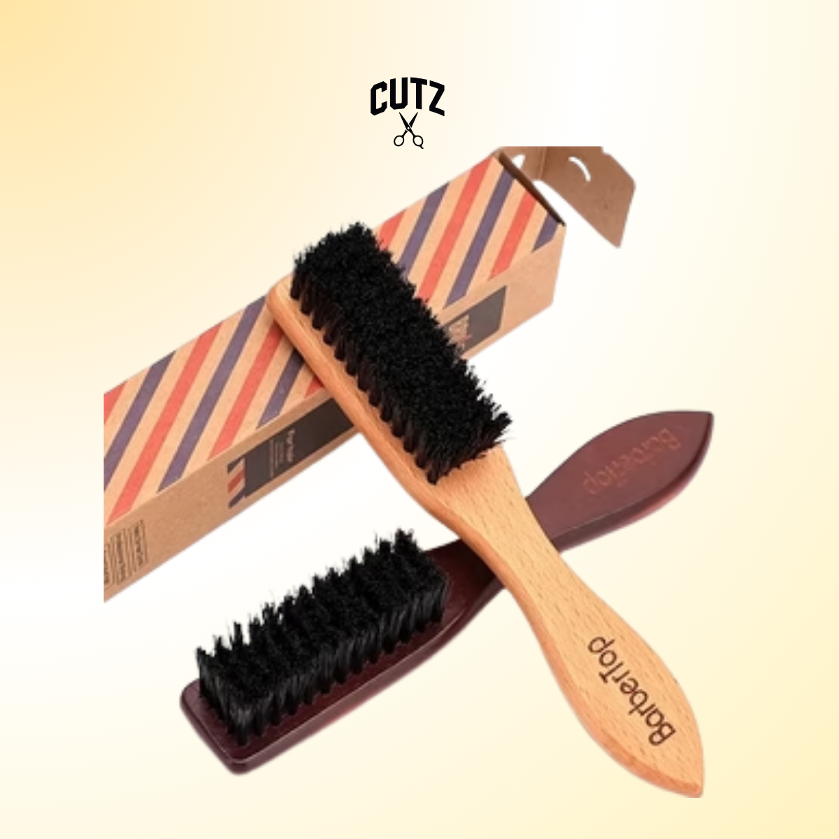 Barber Wood Handle Hairdressing Soft Hair Cleaning Brush Retro Neck Duster Broken Remove Comb Hair Styling Salon Tools
