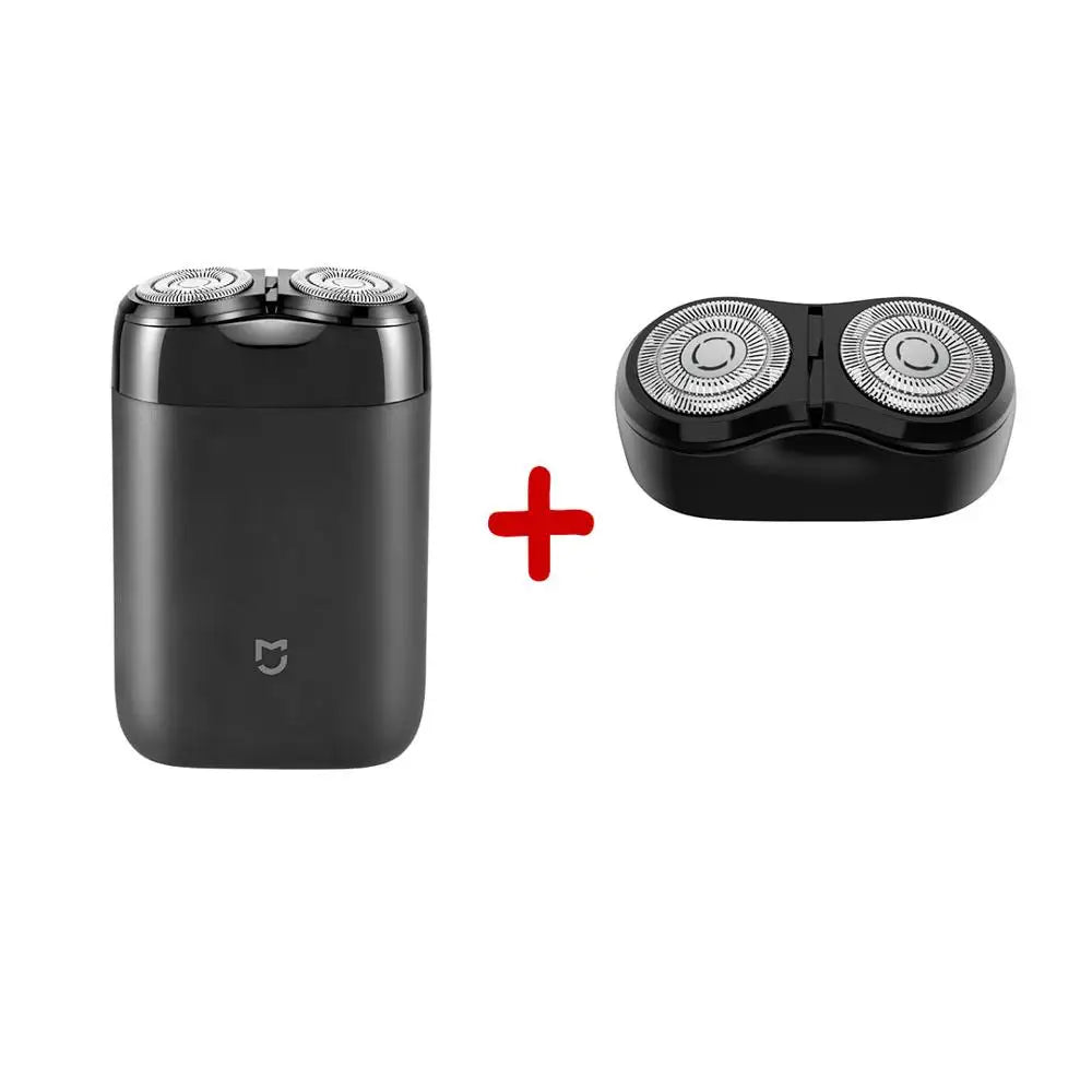 Original Xiaomi Electric razor Shaver rotating double head Full body wash Type-c charge silent motor double safe protection