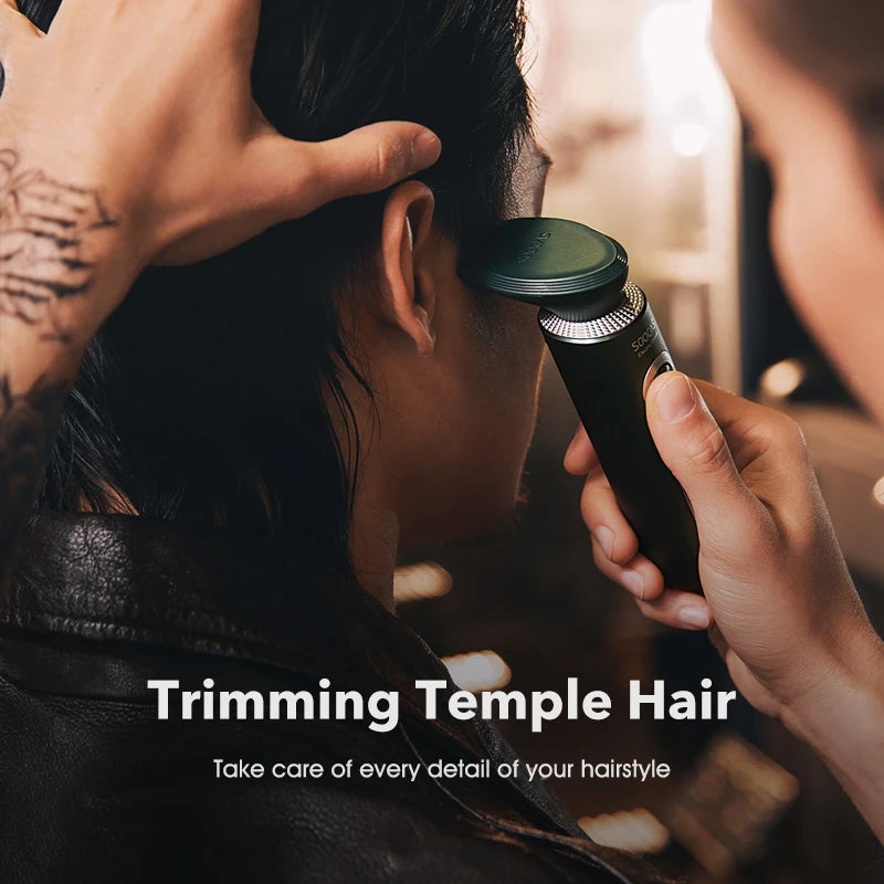 Youpin SOOCAS S5 Electric Shaver Hair Trimmer 4in1 Hair Clipper Nose Hair Trimmer Facial Cleaning Brush Type-c Rechargeable IPX7
