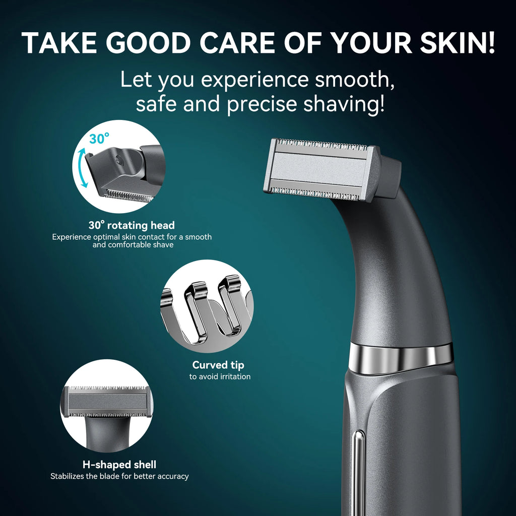KENSEN S1 Electric Hair Trimmer Body Shaver for Men 2 in 1 Professional Shaver Razor Nose Hair Beard Trimmer Shave Razor MEG-578