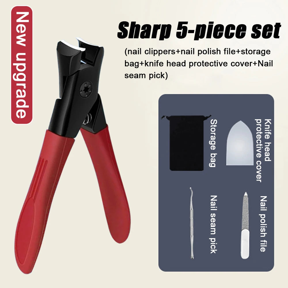 2023 Newest Anti-Splash Nail Clippers Single Nail Clipper Thick Hard Special Nail Trimmer Large Size Household Thick Nails