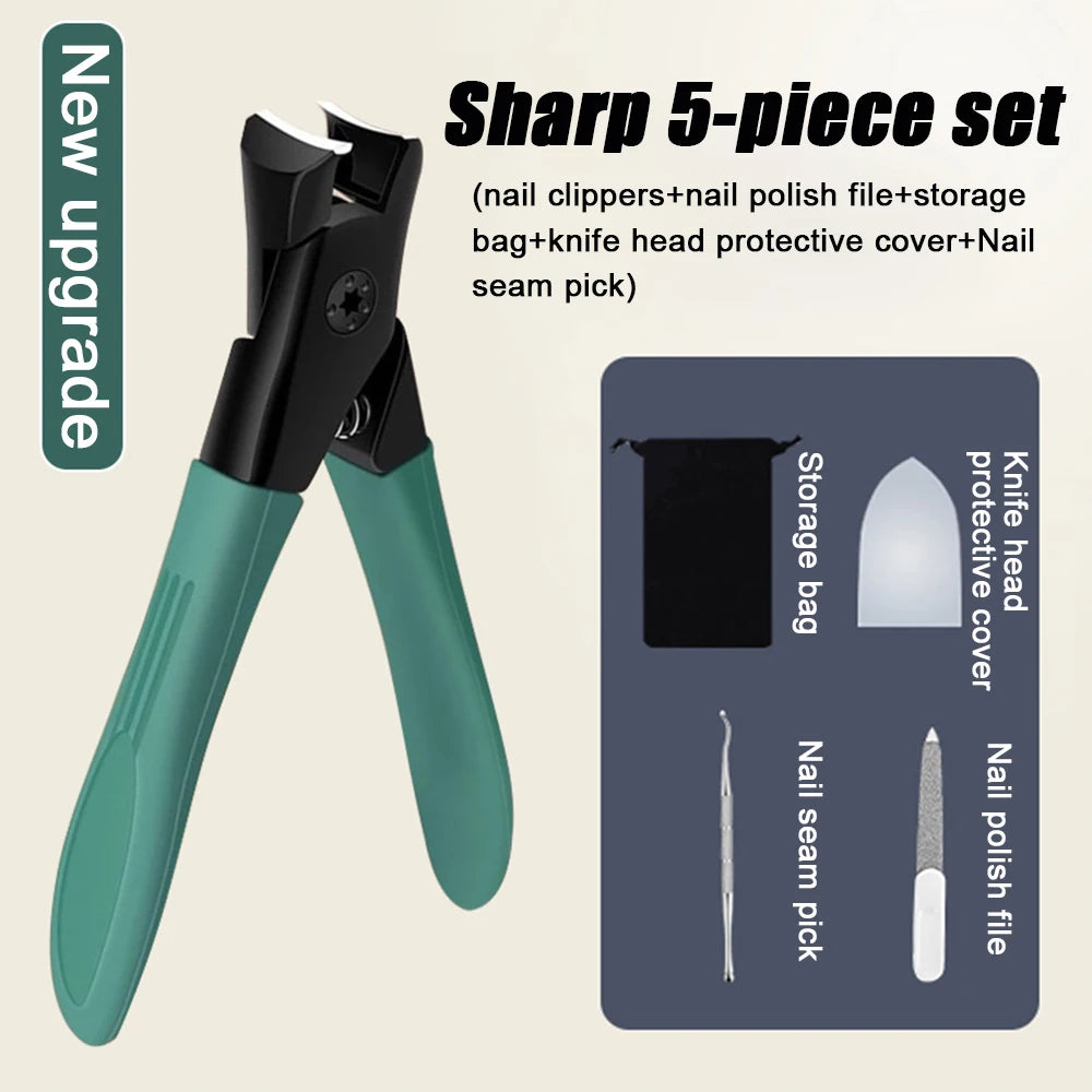 2023 Newest Anti-Splash Nail Clippers Single Nail Clipper Thick Hard Special Nail Trimmer Large Size Household Thick Nails