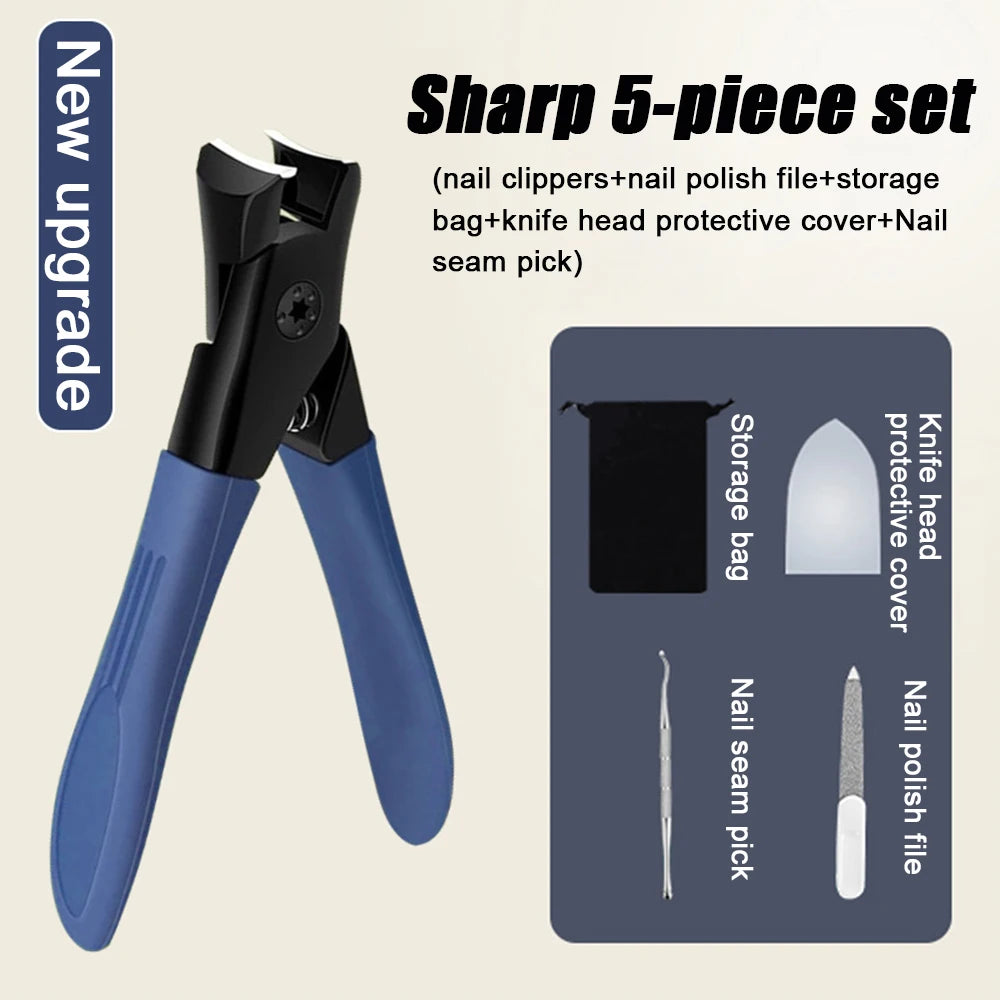 2023 Newest Anti-Splash Nail Clippers Single Nail Clipper Thick Hard Special Nail Trimmer Large Size Household Thick Nails