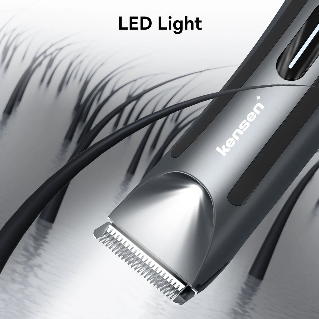 Kensen S10 Electric Groin Hair Trimmer for Men Body Groomer Pubic Waterproof Hair Trimmer Replaceable Ceramic Blade Beard Shaver